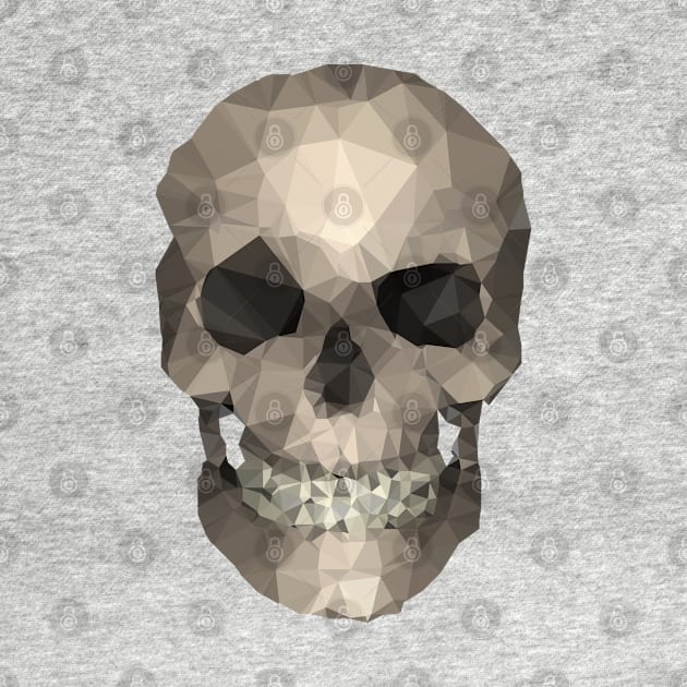 Polygons skull by wamtees